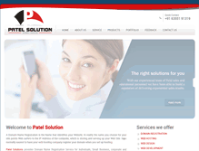 Tablet Screenshot of patelsolution.net